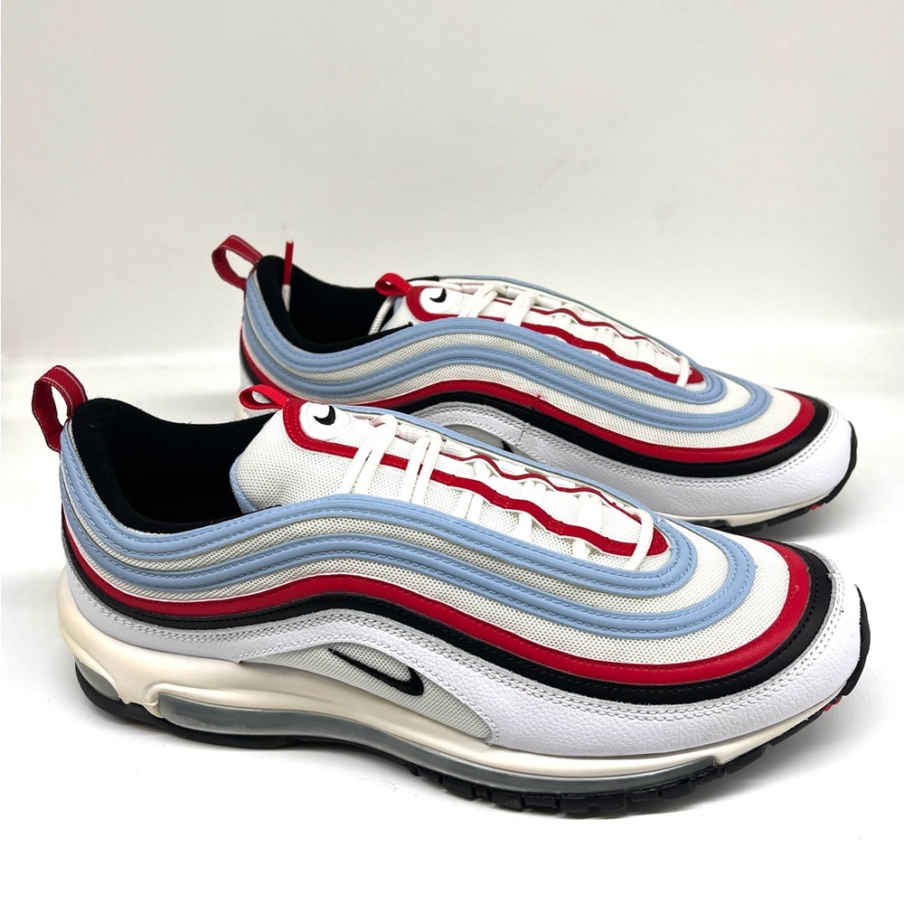 Nike Air Max 97 White Red Sneakers Sleek Design